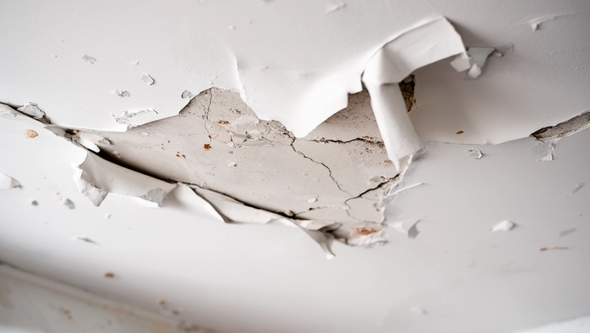 Co zrobić gdy odpada farba z sufitu