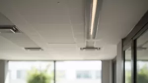 Jaka odległość szyny sufitowej od maskownicy