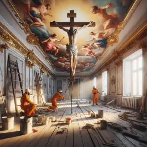 Malowanie Sufitu Na Krzyż