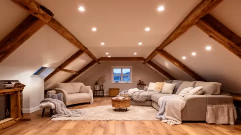 Sufit podwieszany na poddaszu