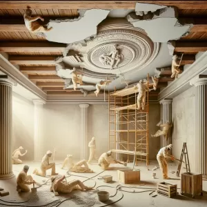 Szpachlowanie Starego Sufitu